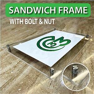 Acrylic Sandwich Frame (with Boltnut)
