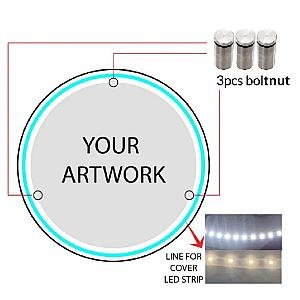 Round Acrylic Signage (Light Backlit)
