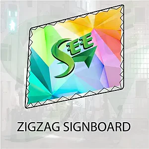 Zig Zag Signboard
