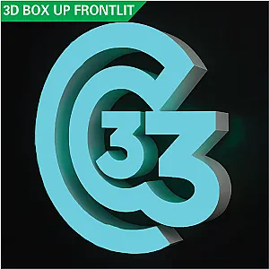 3D Signage with light