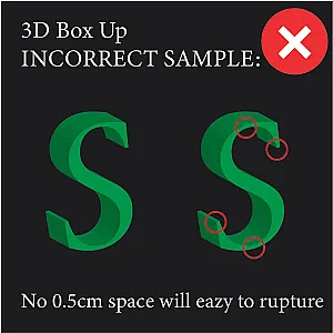 3D Signage with light