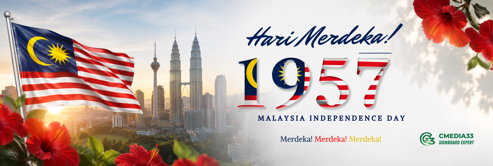 Cmedia33 custom signage in KL & Selangor