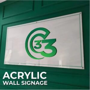 Acrylic signage