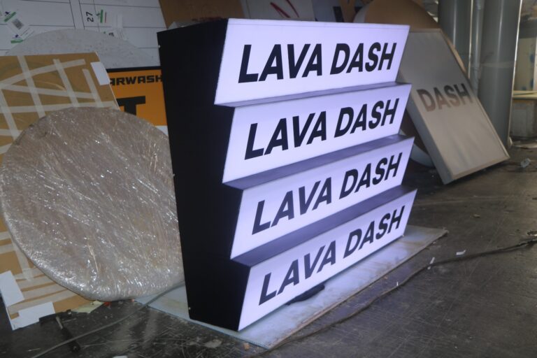 Aluminium Custom Lightbox Lava Dash