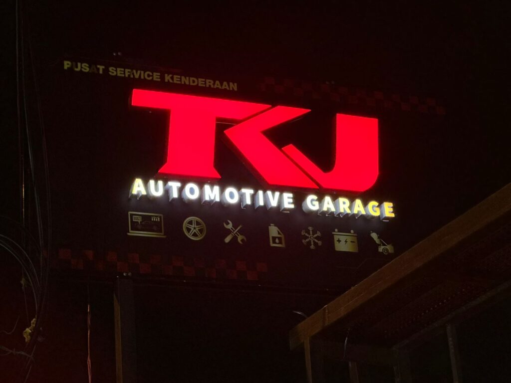 Signboard TKJ Automotive Garage