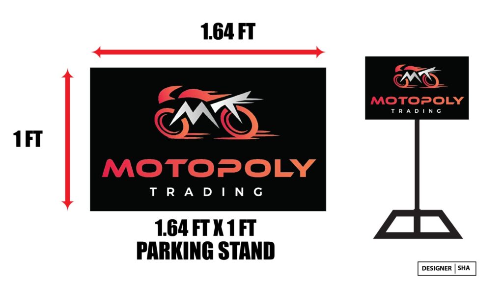 Template Motopoly parking stand