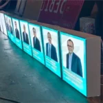 Illuminated lightbox signage for storefronts and indoor advertising