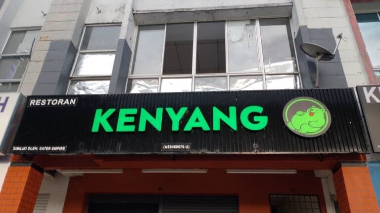 3D Frontlit Base Ceiling Strip installed at Restoran Kenyang by GREAT SIGN ADVERTISING
