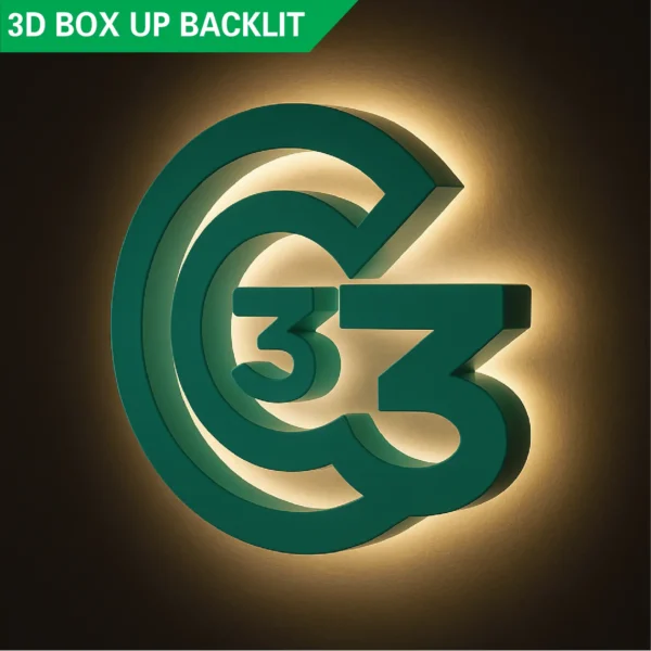 3D Signage with light - Image 2