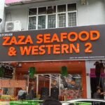 Impressive 3D Box Up With Light lettering and loåçgo for Zaza Seafood & Western Restaurant.