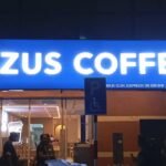 Precision-cut 3D signage. This dimensional lettering was installed to Zus Coffee to create a premium, eye-catching visual effect.