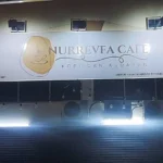 Modern business signboard design for storefront branding and advertising