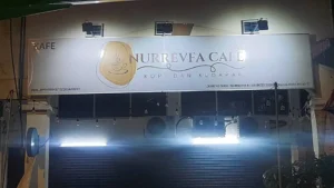 Modern business signboard design for storefront branding and advertising