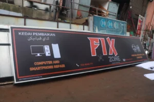 Illuminated lightbox signage for storefronts and indoor advertising