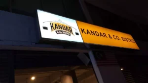 Illuminated lightbox signage for storefronts and indoor advertising