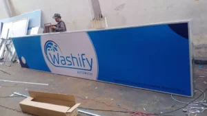 Illuminated lightbox signage for storefronts and indoor advertising