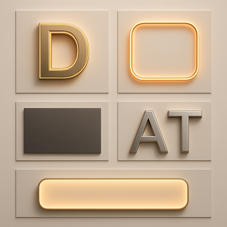 trend signboard modern 2026 untuk bisnes